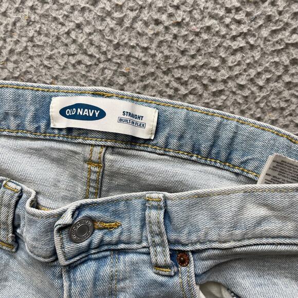 Old Navy Jeans Teens Size 14 Blue Distressed Light Wash Built in Flex - Picture 3 of 14